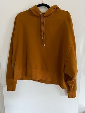 CALIA by Carrie Underwood Cropped Hoodie in Rusty Orange